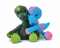 VIRKMÖNSTER Brontosaurus Broccoli • Dinosaurie • amigurumi virkbeskrivning • crochetbykim • PDF