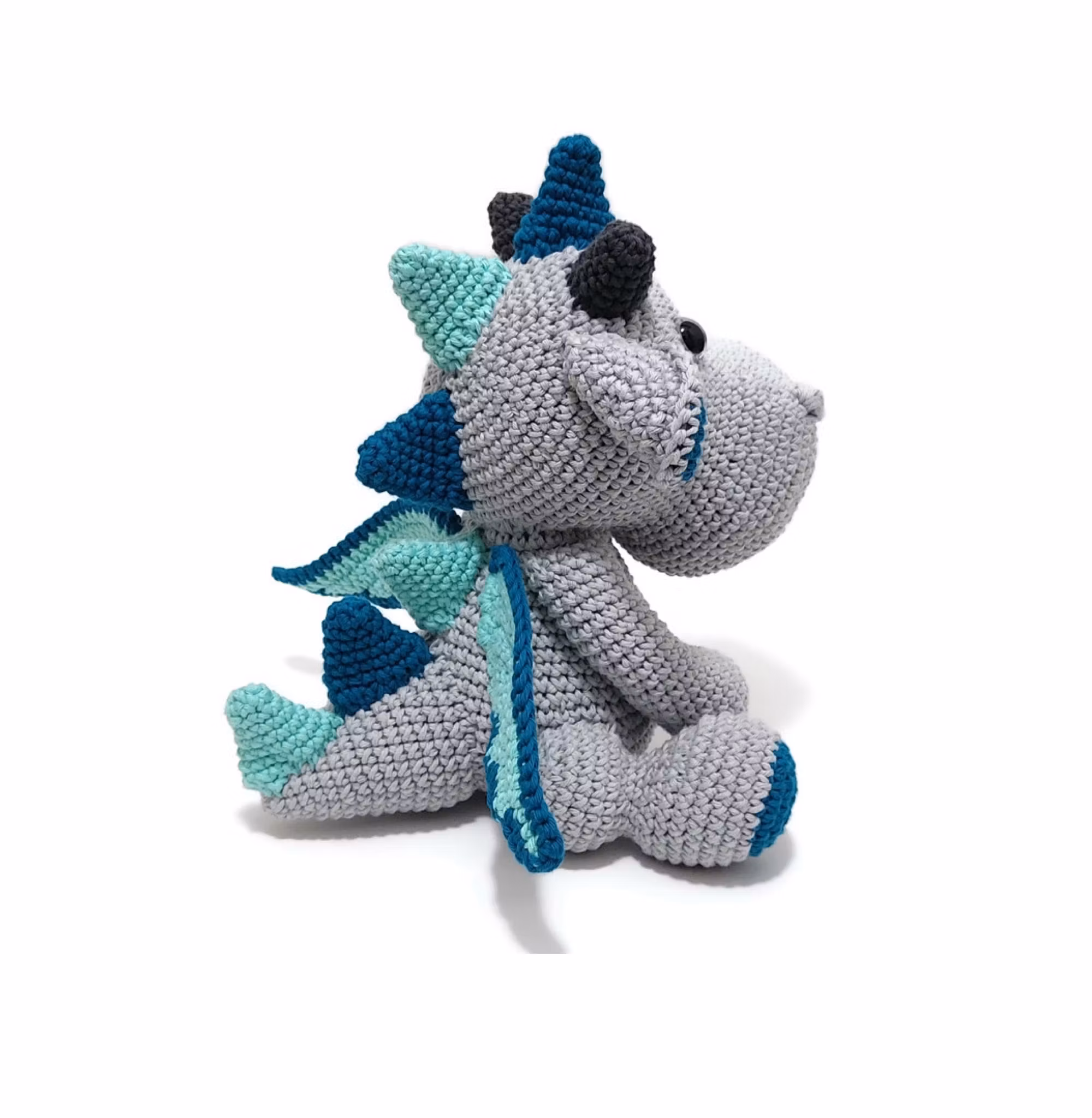 VIRKMÖNSTER Drake Burney • Dragon • amigurumi virkbeskrivning • crochetbykim • PDF