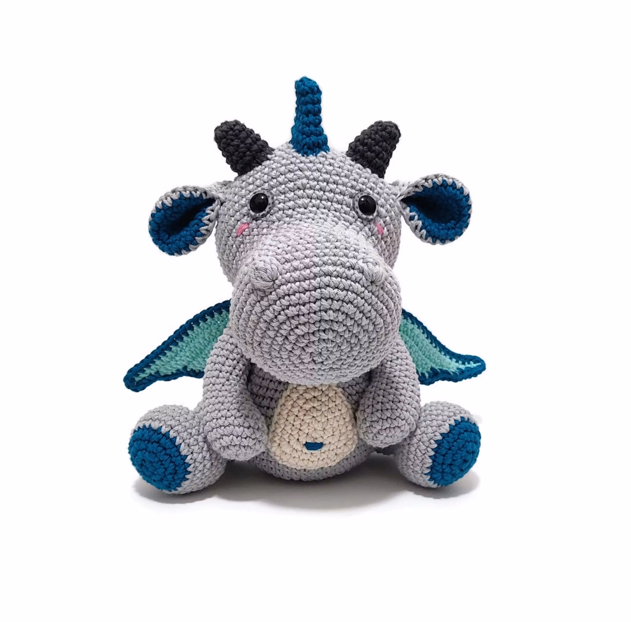 VIRKMÖNSTER Drake Burney • Dragon • amigurumi virkbeskrivning • crochetbykim • PDF