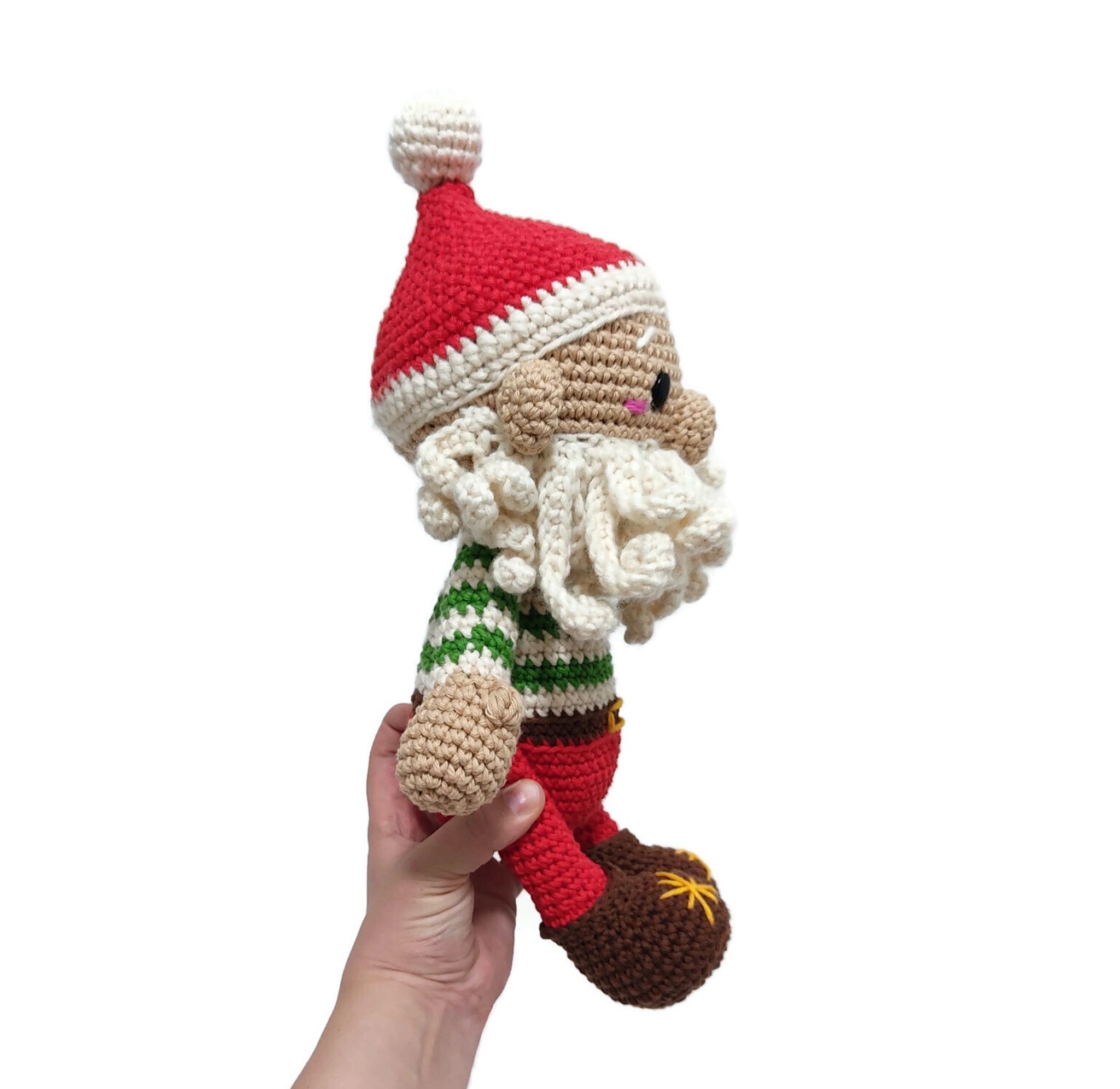 VIRKMÖNSTER  Jultomte Klas  • Jul Christmas Docka • amigurumi virkbeskrivning • crochetbykim • PDF