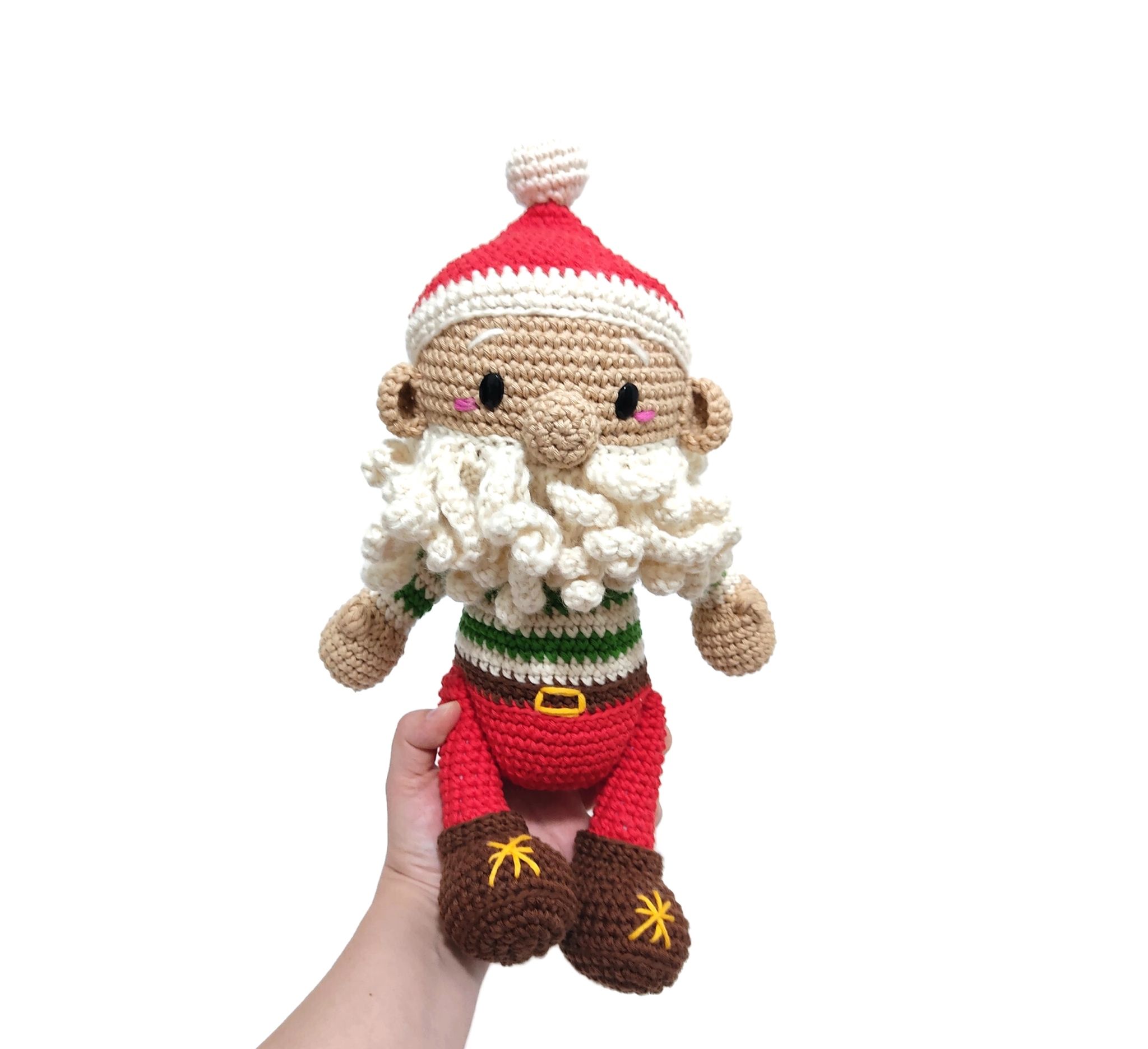 VIRKMÖNSTER  Jultomte Klas  • Jul Christmas Docka • amigurumi virkbeskrivning • crochetbykim • PDF