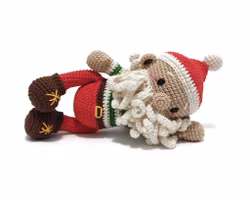 VIRKMÖNSTER  Jultomte Klas  • Jul Christmas Docka • amigurumi virkbeskrivning • crochetbykim • PDF