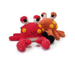 VIRKMÖNSTER Krabba MR Hammer • Vatten Hav • amigurumi virkbeskrivning • crochetbykim • PDF