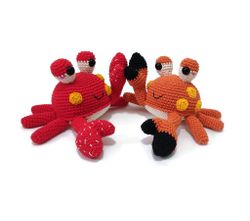 VIRKMÖNSTER Krabba MR Hammer • Vatten Hav • amigurumi virkbeskrivning • crochetbykim • PDF