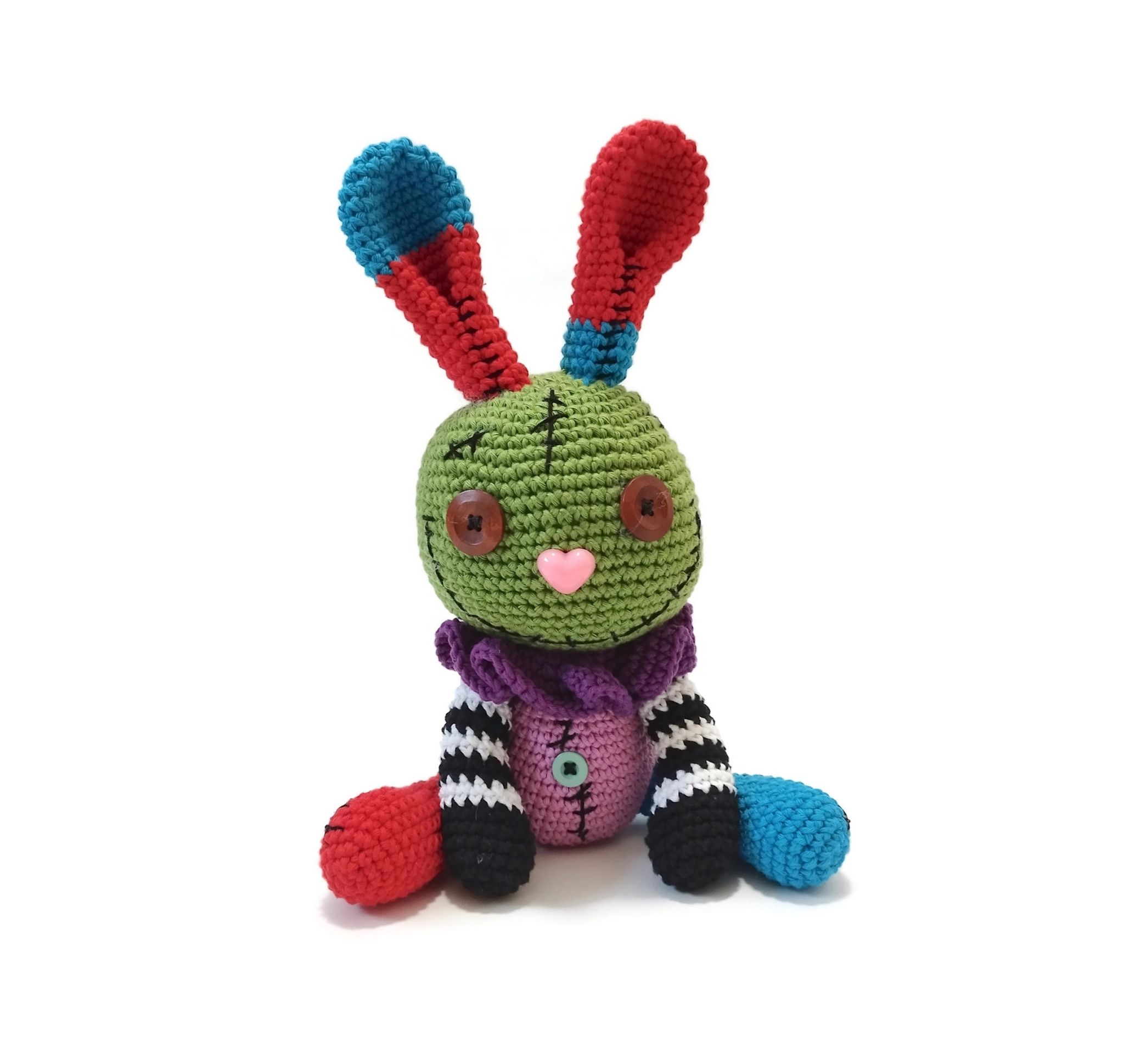 VIRKMÖNSTER Buffy Evil Bunny •Halloween • amigurumi virkbeskrivning • crochetbykim • PDF