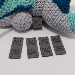 Made with love Märken • Amigurumi • virkade gosedjur • Tags • Labels