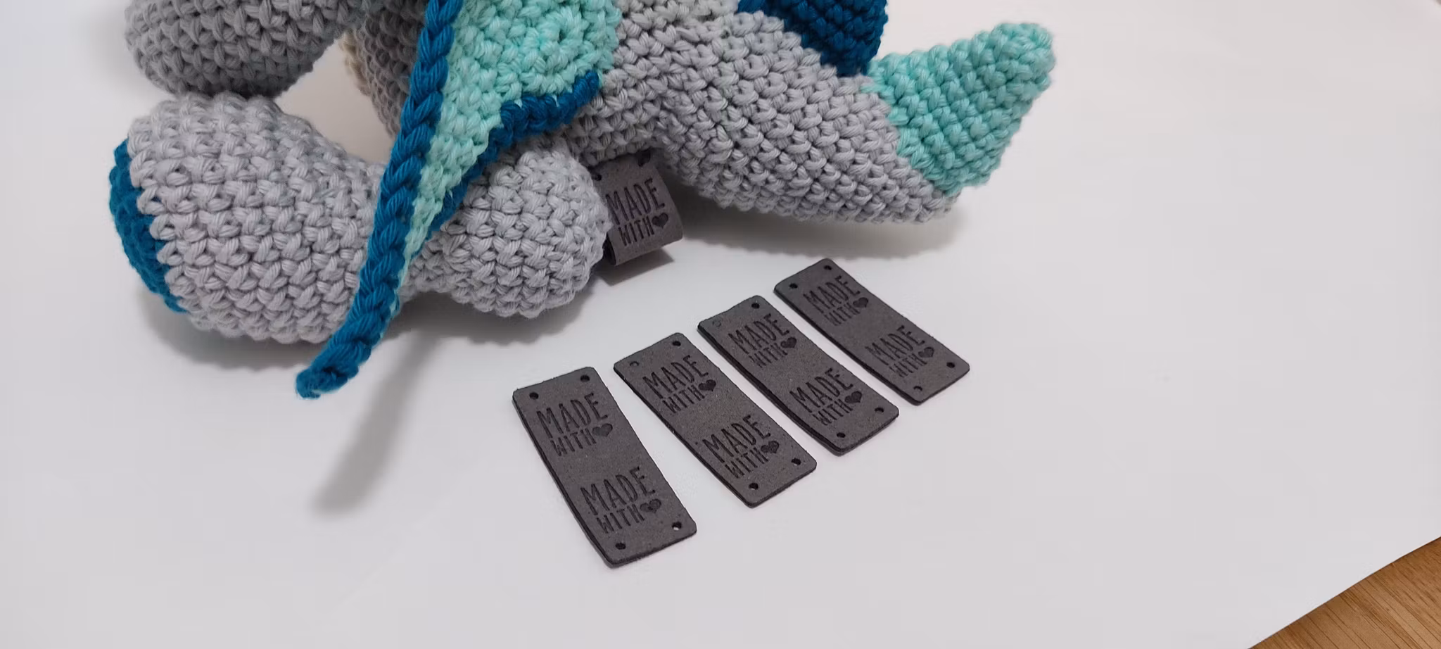 Made with love Märken • Amigurumi • virkade gosedjur • Tags • Labels
