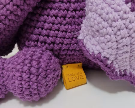 Made with love Märken • Amigurumi • virkade gosedjur • Tags • Labels