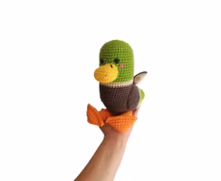 VIRKMÖNSTER Gräsand Mallard • Fågel Anka • amigurumi virkbeskrivning • crochetbykim • PDF