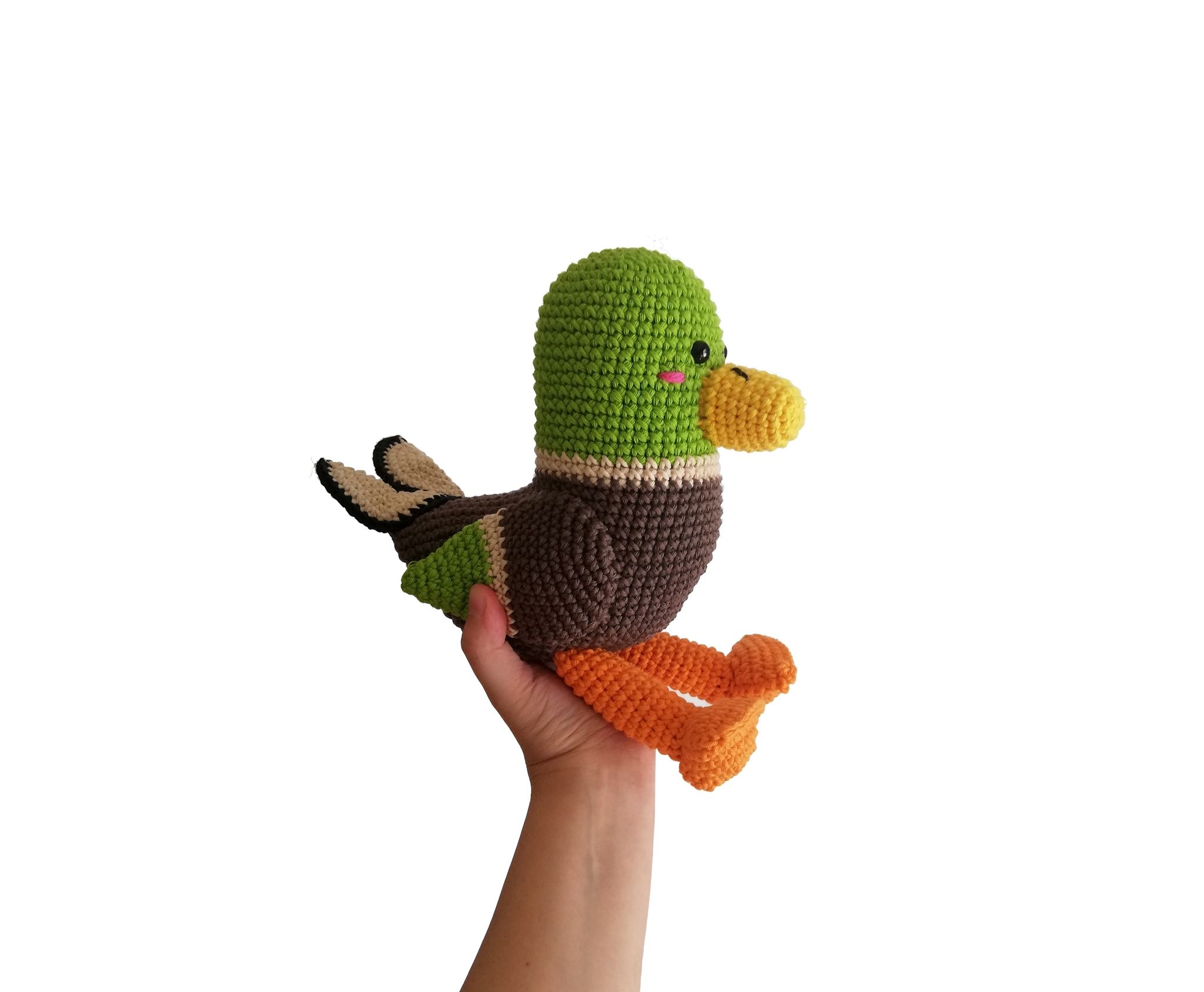 VIRKMÖNSTER Gräsand Mallard • Fågel Anka • amigurumi virkbeskrivning • crochetbykim • PDF