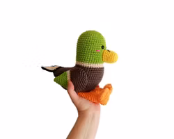VIRKMÖNSTER Gräsand Mallard • Fågel Anka • amigurumi virkbeskrivning • crochetbykim • PDF