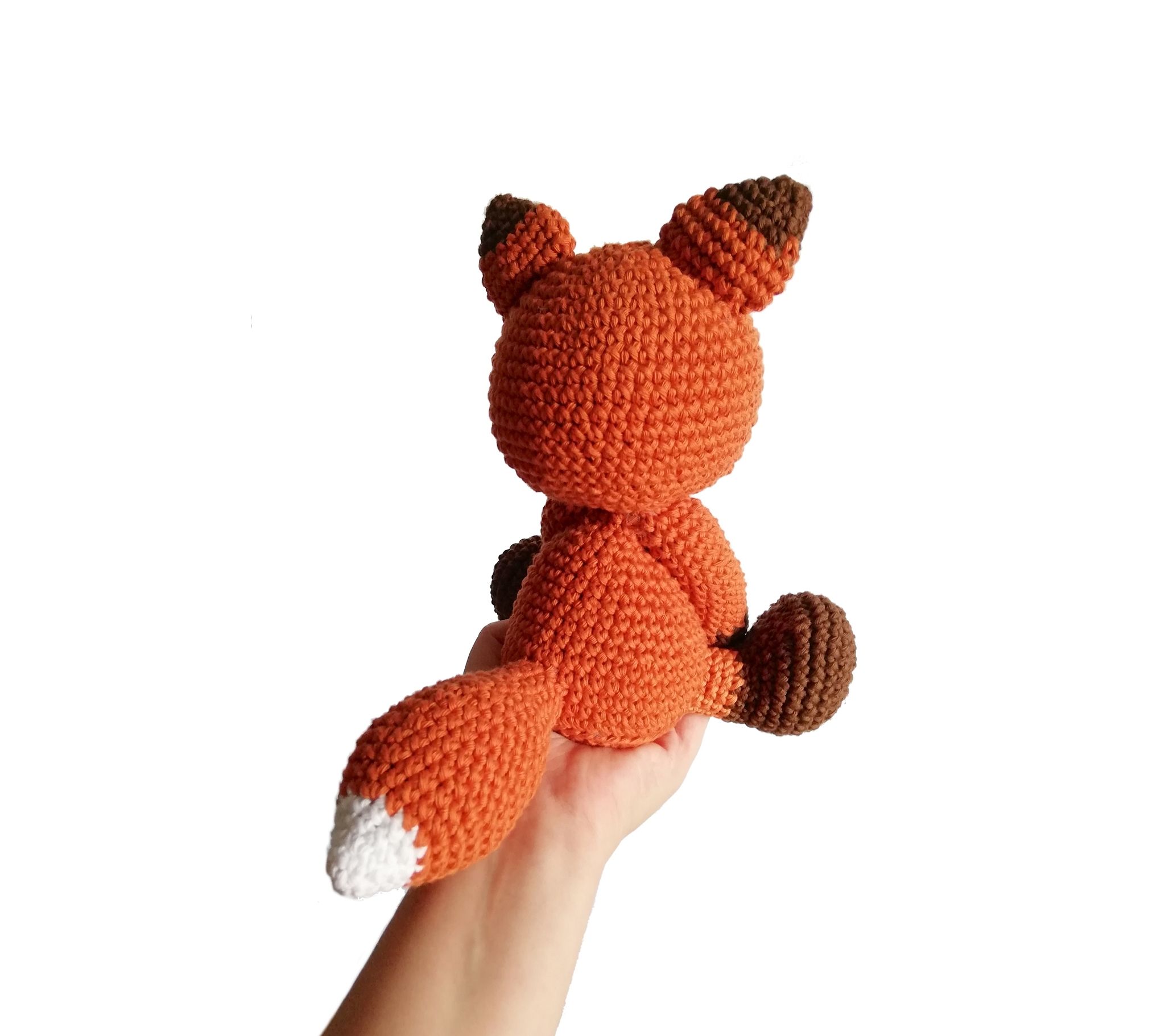DIY kit Räv • Skogsdjur • Virkset gosedjur • Virka din egna räv• Crochetbykim