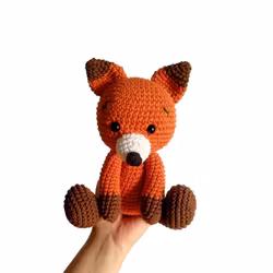 DIY kit Räv • Skogsdjur • Virkset gosedjur • Virka din egna räv• Crochetbykim