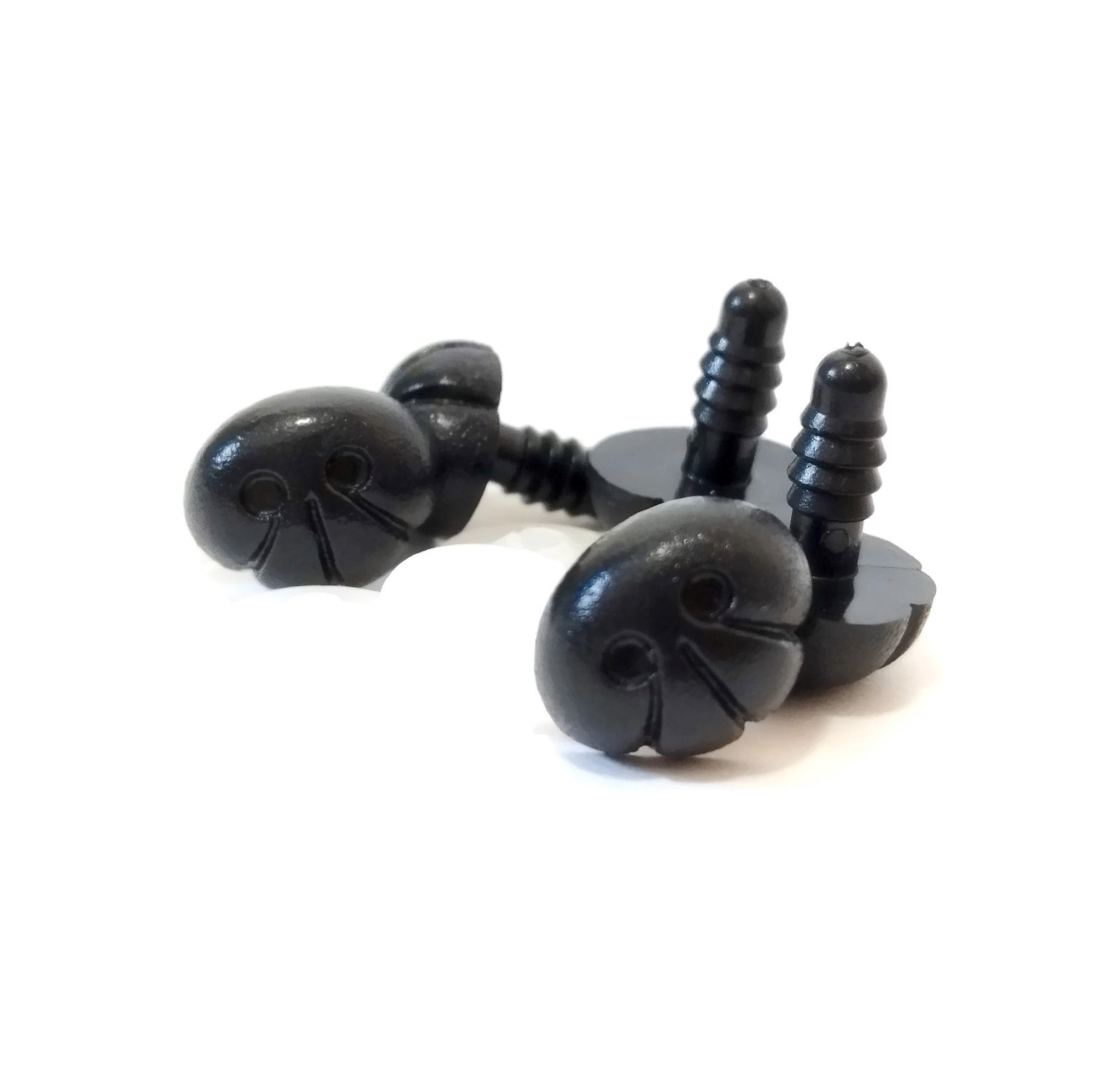 SÄKERHETSNOS 18 mm • safety nose • amigurumi nos • virka • hundnos • crochet