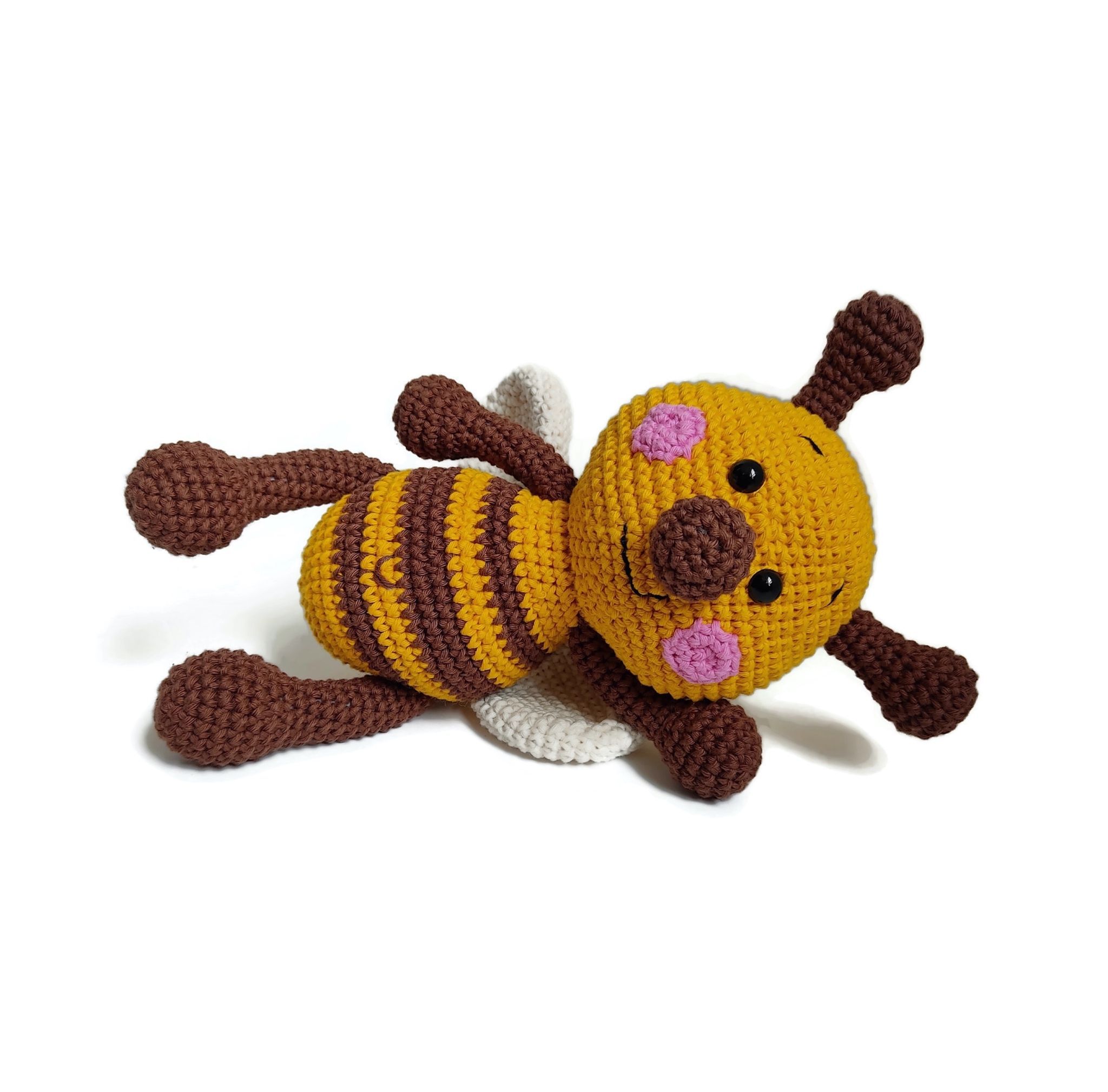 VIRKMÖNSTER Biet Beerit • Insekt • amigurumi virkbeskrivning • crochetbykim • PDF