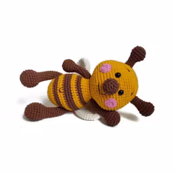 VIRKMÖNSTER Biet Beerit • Insekt • amigurumi virkbeskrivning • crochetbykim • PDF