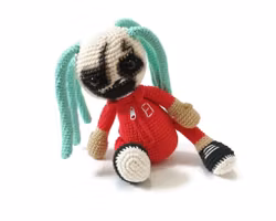 VIRKMÖNSTER Slipknot Corey Taylor • Docka • amigurumi virkbeskrivning • crochetbykim • PDF