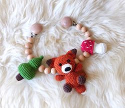 VIRKMÖNSTER Vagnmobil Räv och Varg • Barnvagnsmobil • amigurumi virkbeskrivning • crochetbykim • PDF