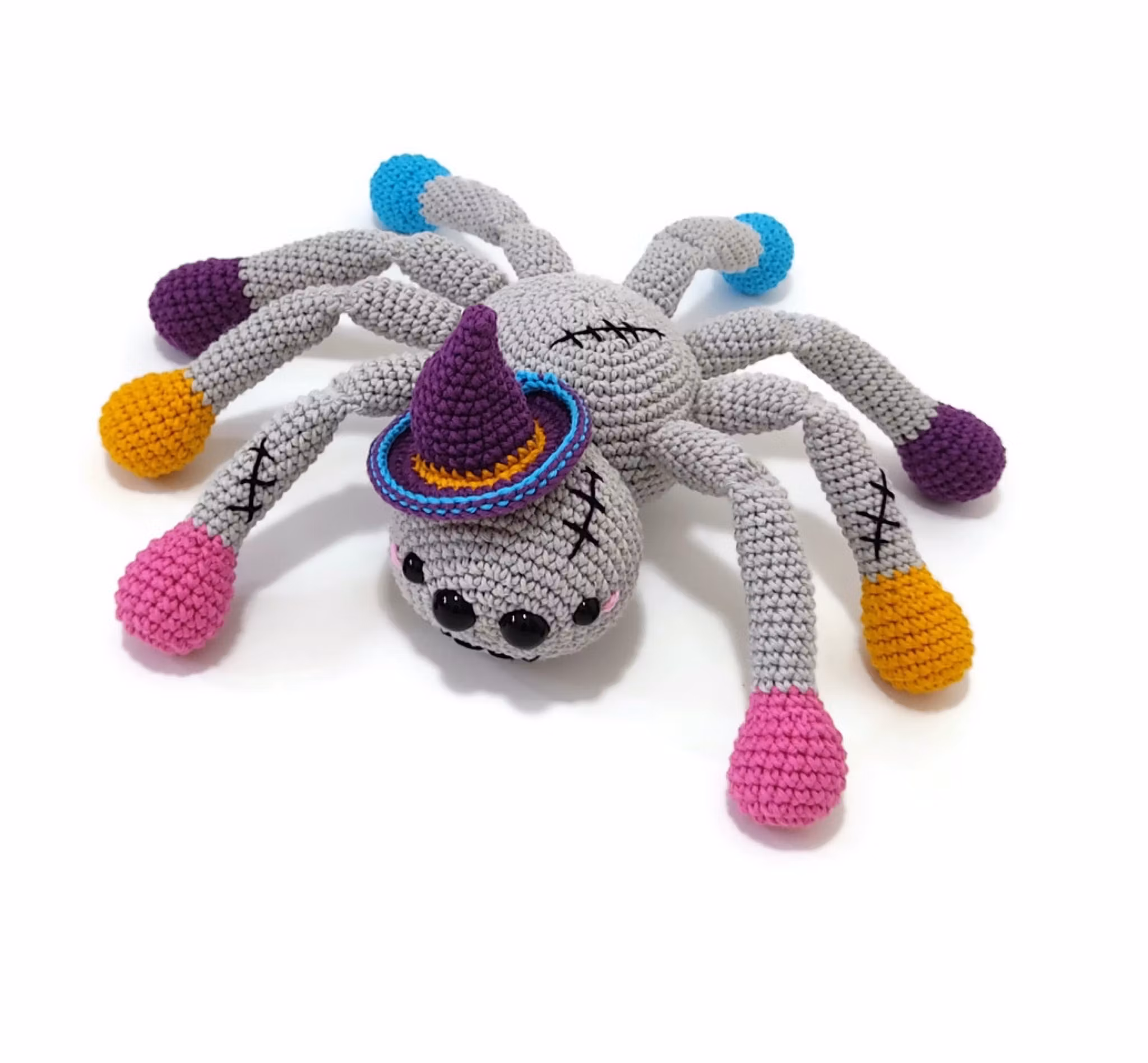 VIRKMÖNSTER Creeper Spindel •Halloween • amigurumi virkbeskrivning • crochetbykim • PDF