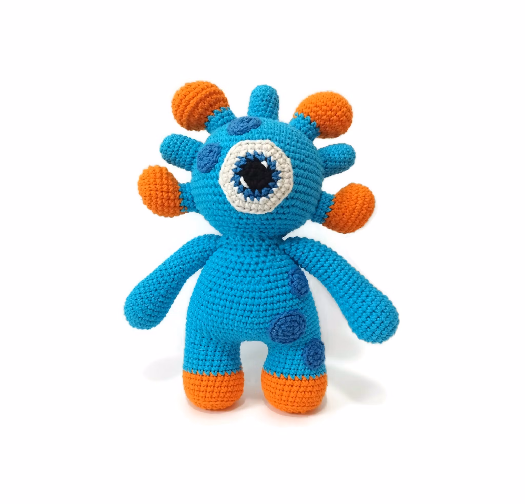 VIRKMÖNSTER Monster Blinky • Färgglad • amigurumi virkbeskrivning • crochetbykim • PDF