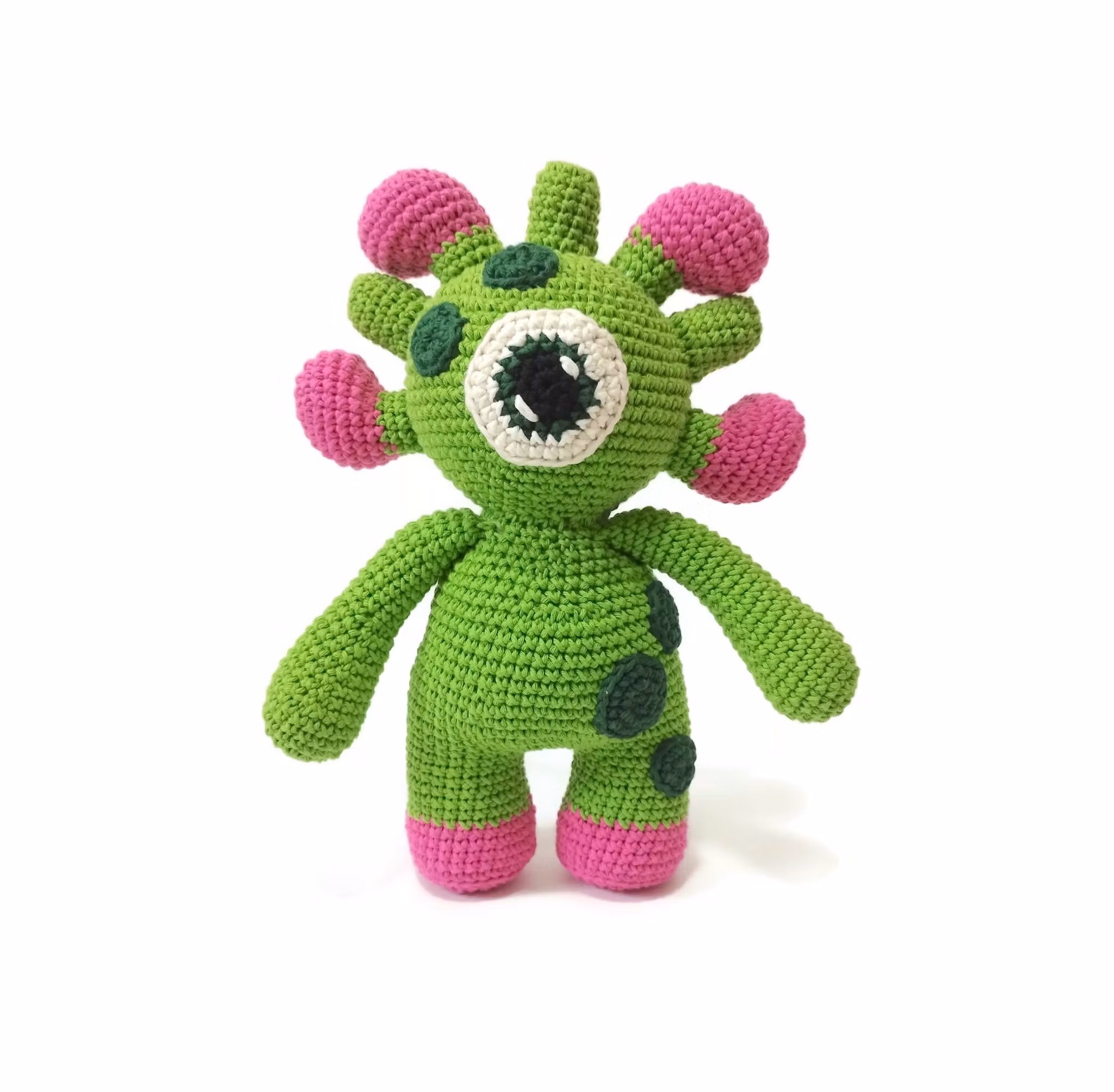 VIRKMÖNSTER Monster Blinky • Färgglad • amigurumi virkbeskrivning • crochetbykim • PDF