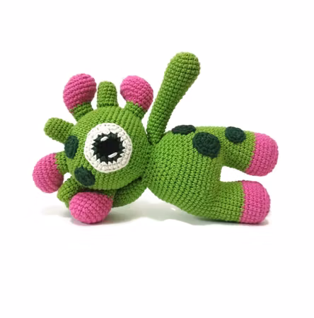 VIRKMÖNSTER Monster Blinky • Färgglad • amigurumi virkbeskrivning • crochetbykim • PDF