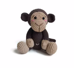 VIRKMÖNSTER Apa Brownie • Safari • amigurumi virkbeskrivning • crochetbykim • PDF