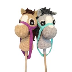VIRKMÖNSTER Käpphäst Hazel • Hobby horse • amigurumi virkbeskrivning • crochetbykim • PDF