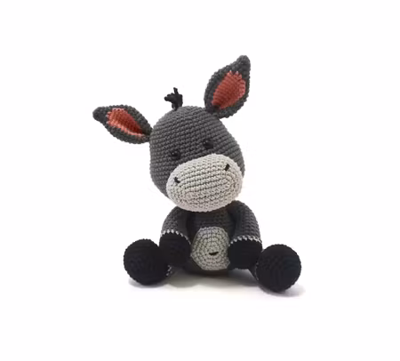 DIY kit Åsna ANCO • Virk-set gosedjur • Skapa din egen Åsna • Crochetbykim