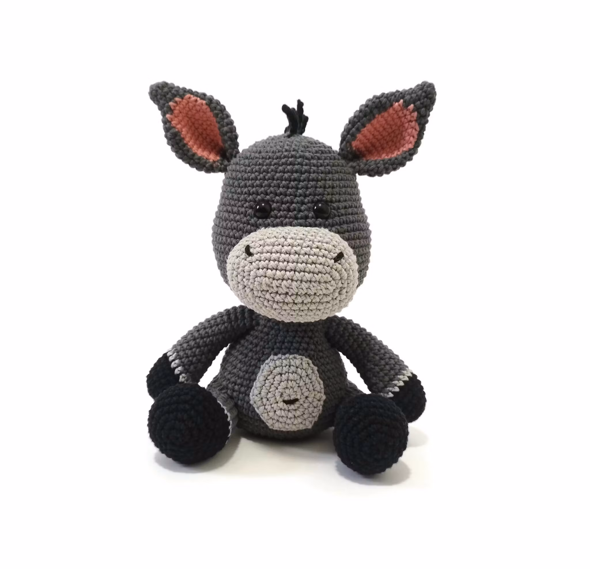 DIY kit Åsna ANCO • Virk-set gosedjur • Skapa din egen Åsna • Crochetbykim