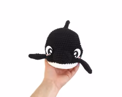 VIRKMÖNSTER PANDA Späckhuggare • Orca • amigurumi virkbeskrivning • crochetbykim • PDF
