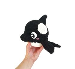 VIRKMÖNSTER PANDA Späckhuggare • Orca • amigurumi virkbeskrivning • crochetbykim • PDF