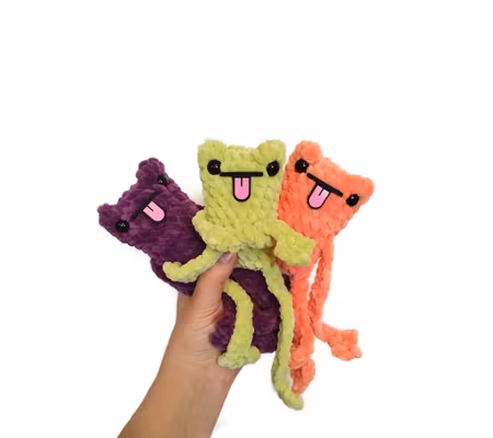 Filtmun 5 pack • Mun med tunga• amigurumi mun • virka • crochet