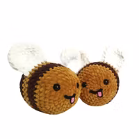 VIRKMÖNSTER Biet Buzzie • Insekt • amigurumi virkbeskrivning • crochetbykim • PDF