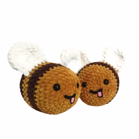 VIRKMÖNSTER Biet Buzzie • Insekt • amigurumi virkbeskrivning • crochetbykim • PDF