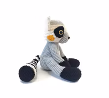 DIY kit Lemur Larry • Virkset gosedjur • DO it yourself kit • Crochetbykim
