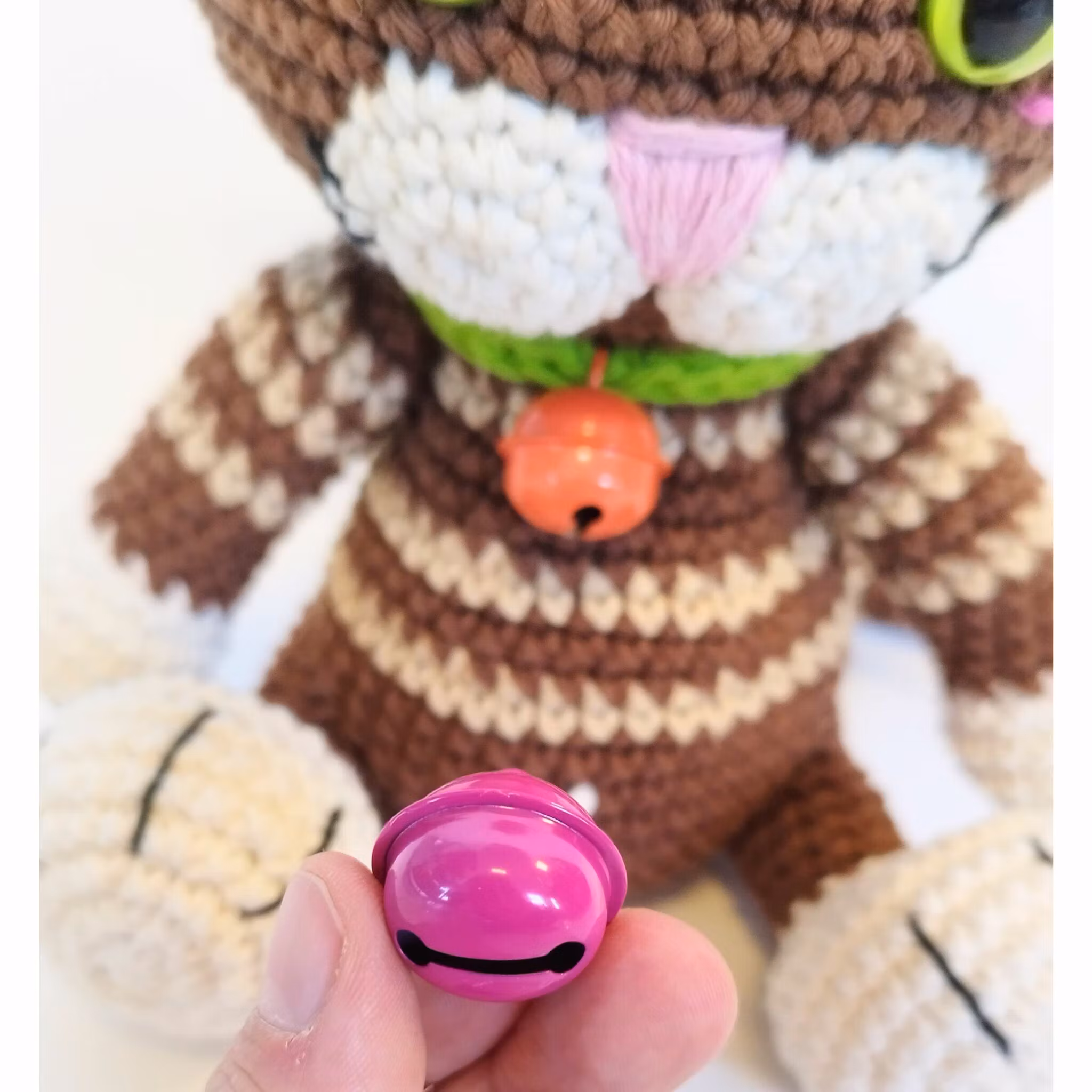 Rosa bjällra 22 mm • Bjällra till katt