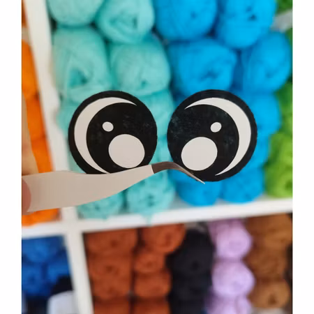Basic filtögon 20mm, 30 mm eller 40 mm amigurumi ögon • tecknade ögon • Felt eyes