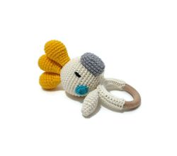 Amigurumi kit Bitring vit kakadua • Virkset gosedjur • DIY-kit • Crochetbykim