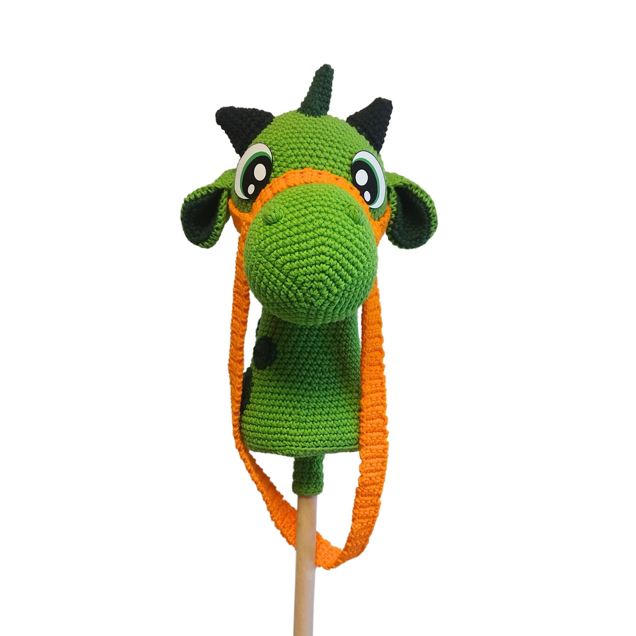 VIRKMÖNSTER Käppdraken YOKO • Hobby dragon • amigurumi virkbeskrivning • crochetbykim • PDF