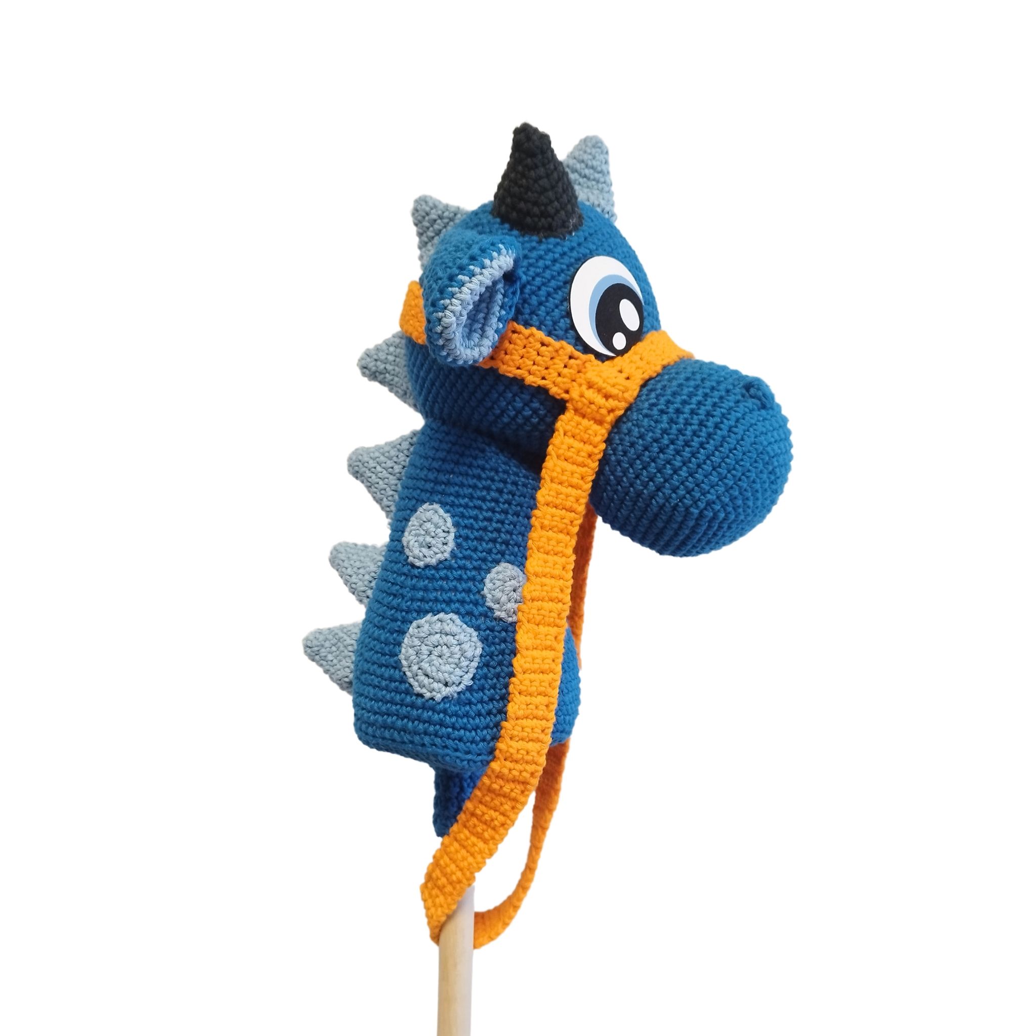 VIRKMÖNSTER Käppdraken YOKO • Hobby dragon • amigurumi virkbeskrivning • crochetbykim • PDF