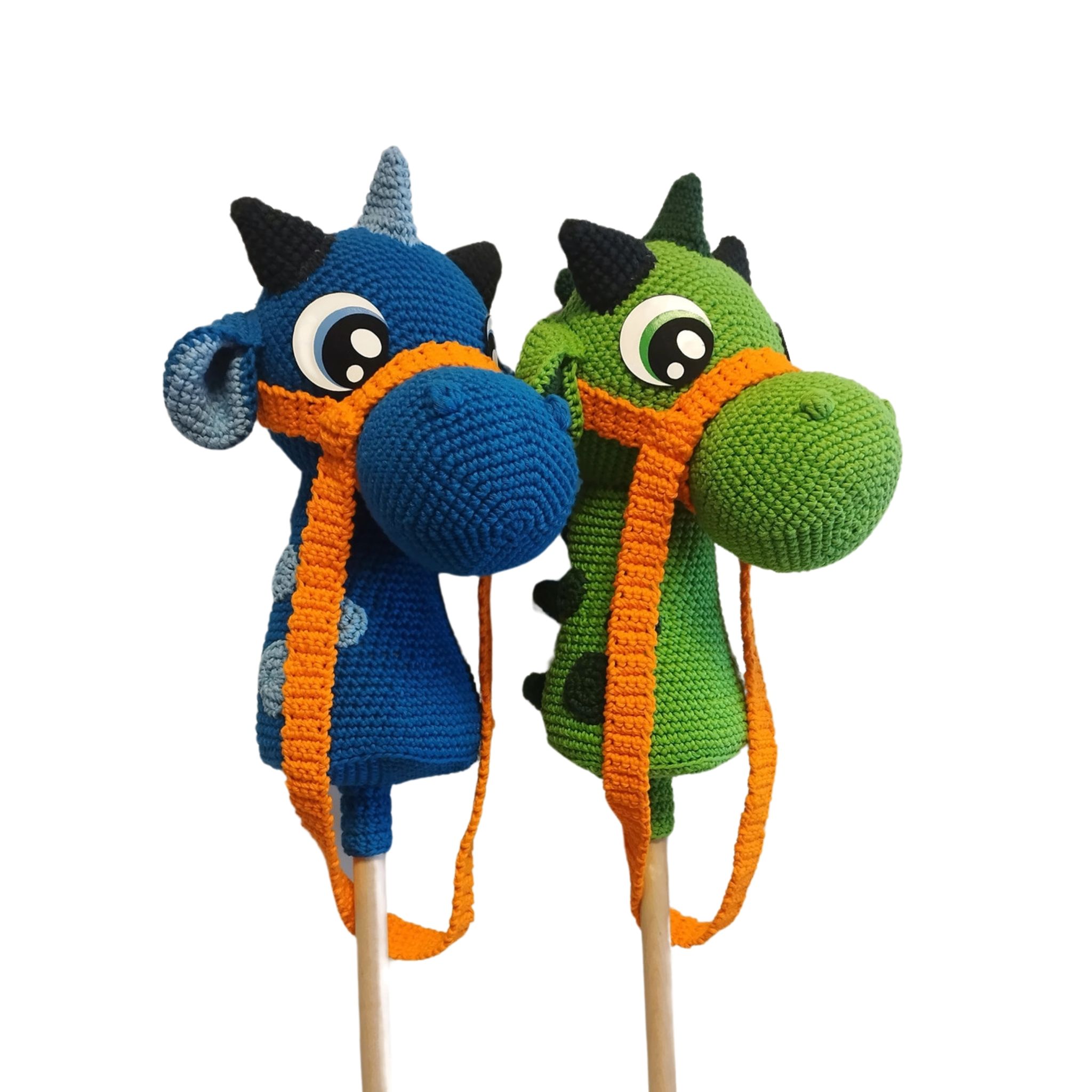 VIRKMÖNSTER Käppdraken YOKO • Hobby dragon • amigurumi virkbeskrivning • crochetbykim • PDF