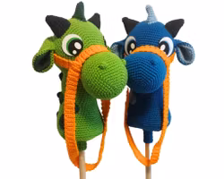 VIRKMÖNSTER Käppdraken YOKO • Hobby dragon • amigurumi virkbeskrivning • crochetbykim • PDF