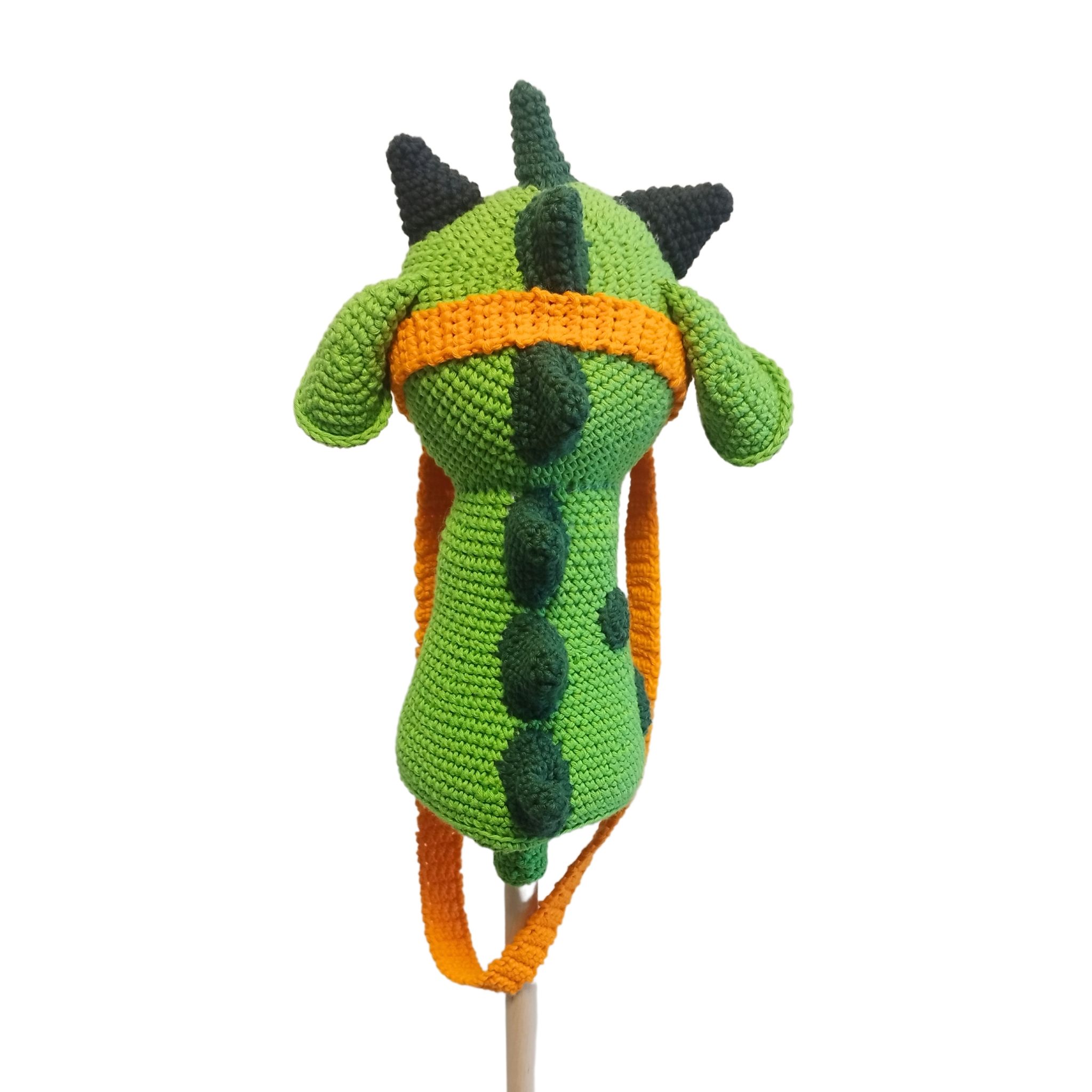 VIRKMÖNSTER Käppdraken YOKO • Hobby dragon • amigurumi virkbeskrivning • crochetbykim • PDF