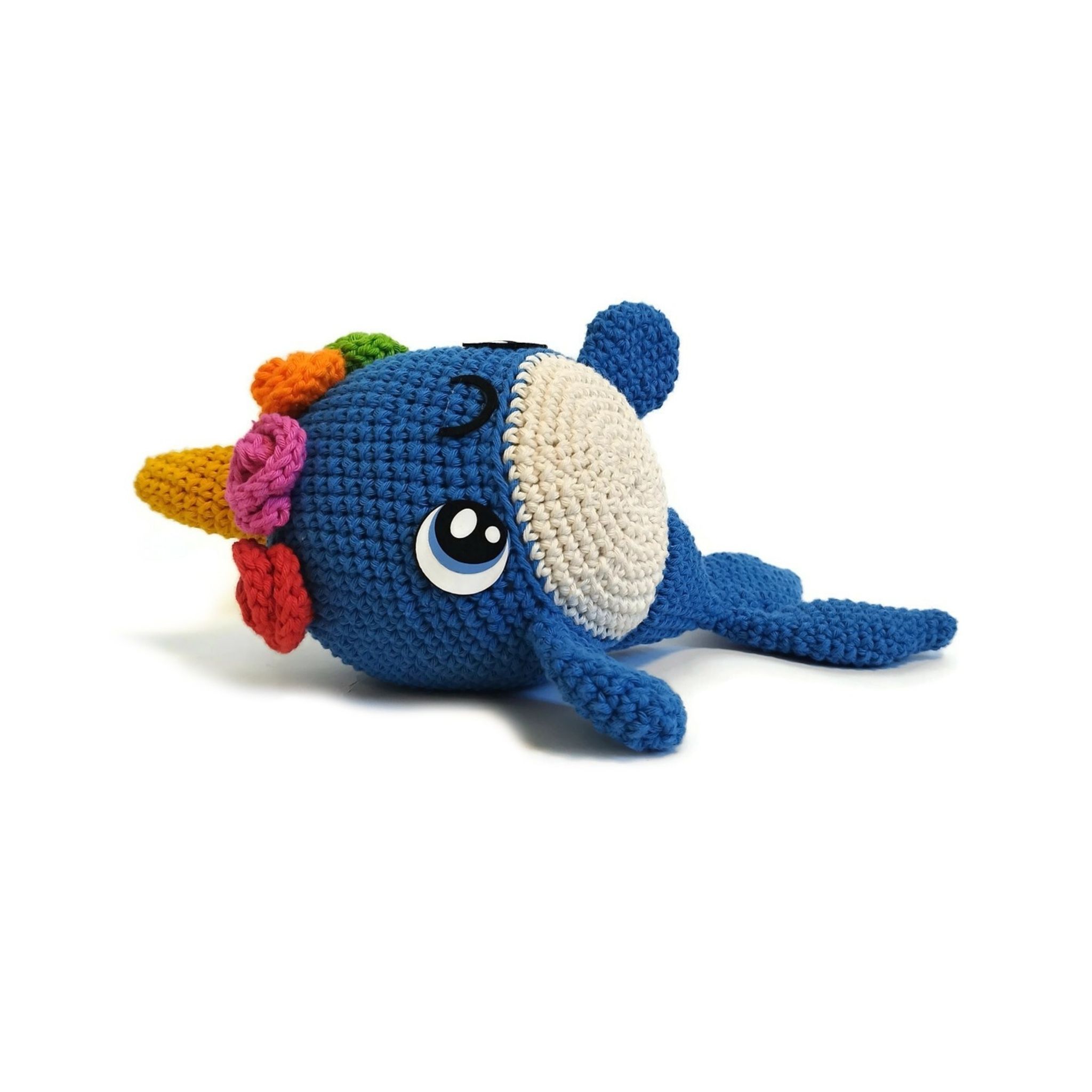 VIRKMÖNSTER Twister narval • Unicornwhale • amigurumi virkbeskrivning • crochetbykim • PDF
