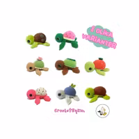 VIRKMÖNSTER Turtellini sköldpadda • 8 i 1 • amigurumi virkbeskrivning • crochetbykim • PDF