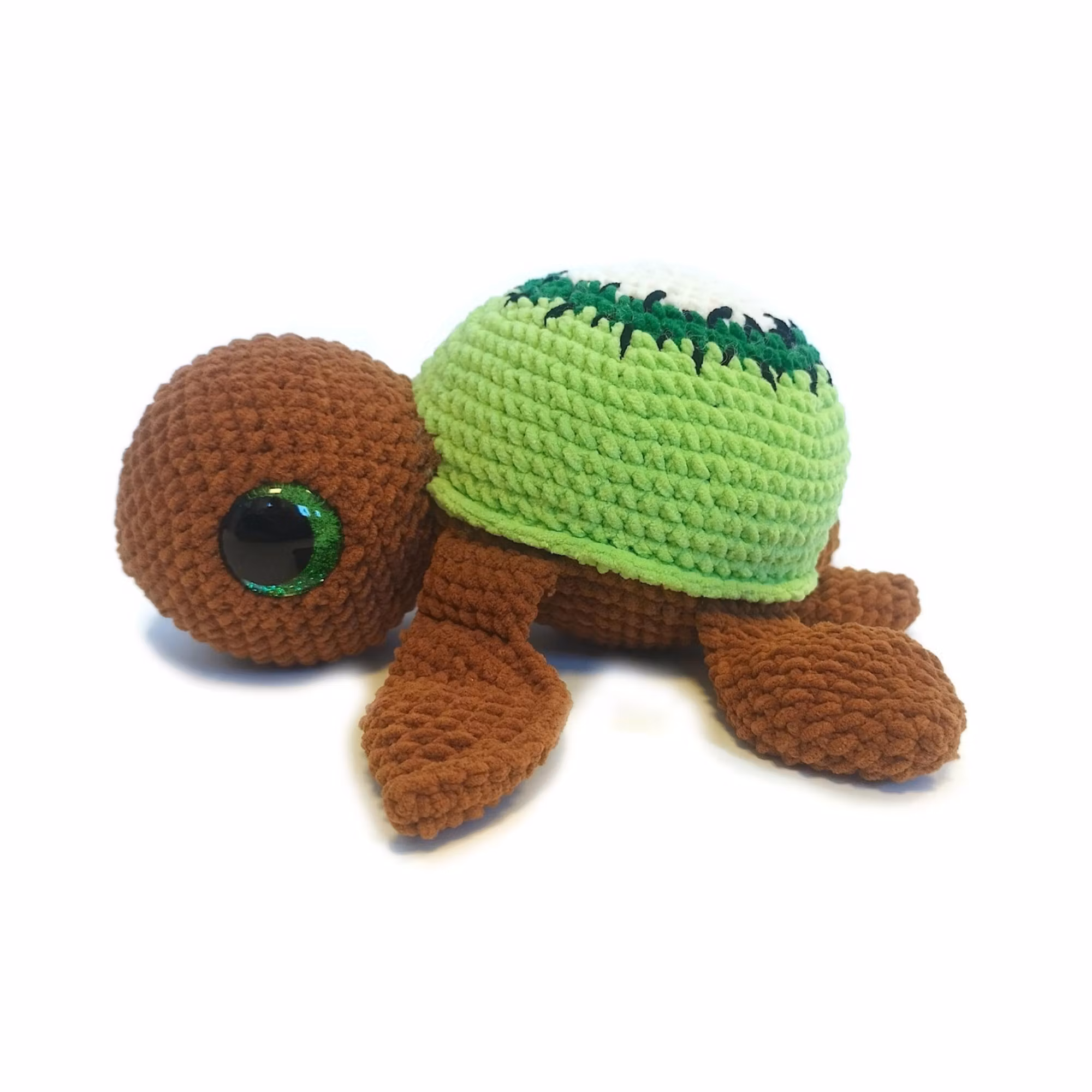Amigurumi kit Sköldpadda Turtellini Kiwi • Virkset gosedjur • DIY-kit • Crochetbykim