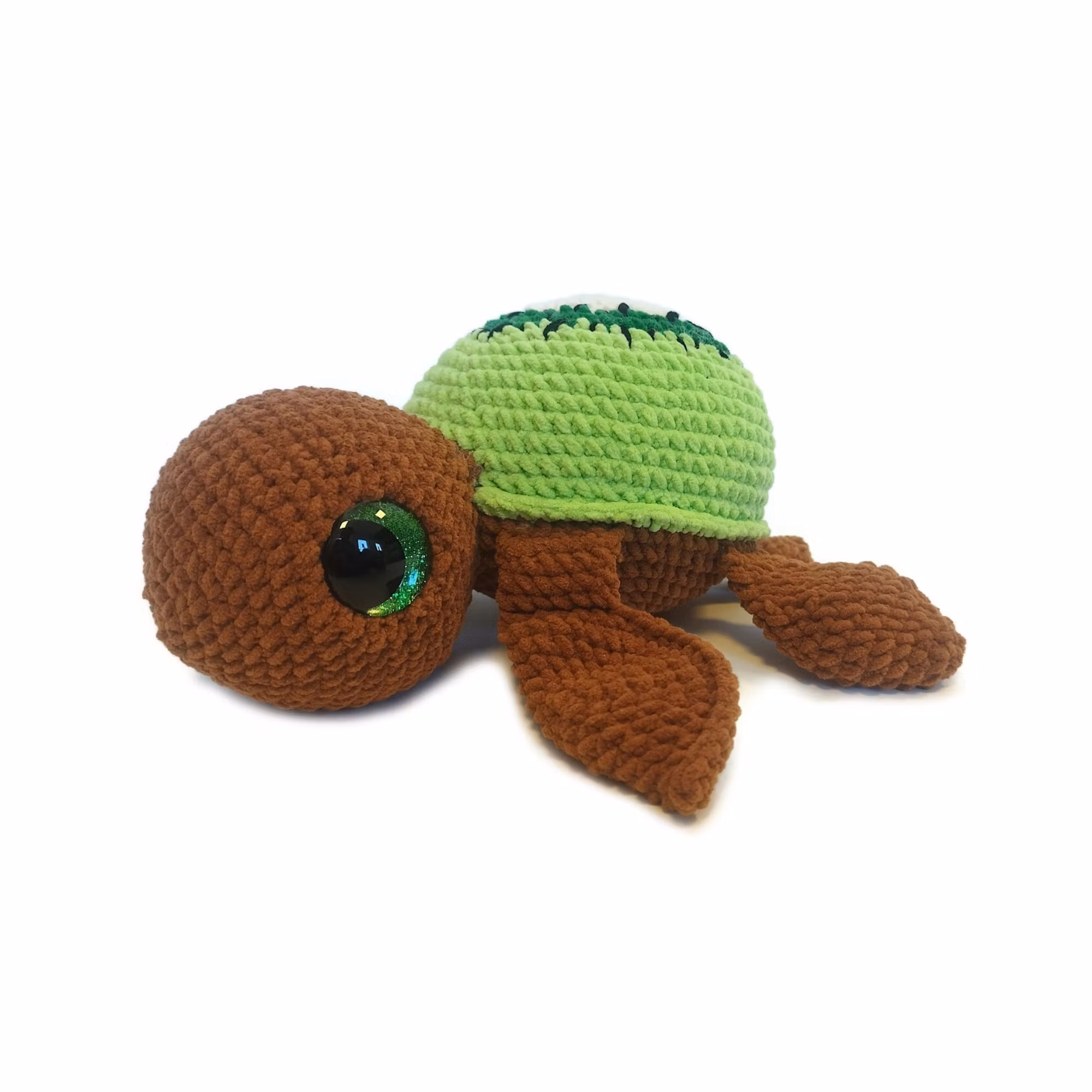 Amigurumi kit Sköldpadda Turtellini Kiwi • Virkset gosedjur • DIY-kit • Crochetbykim