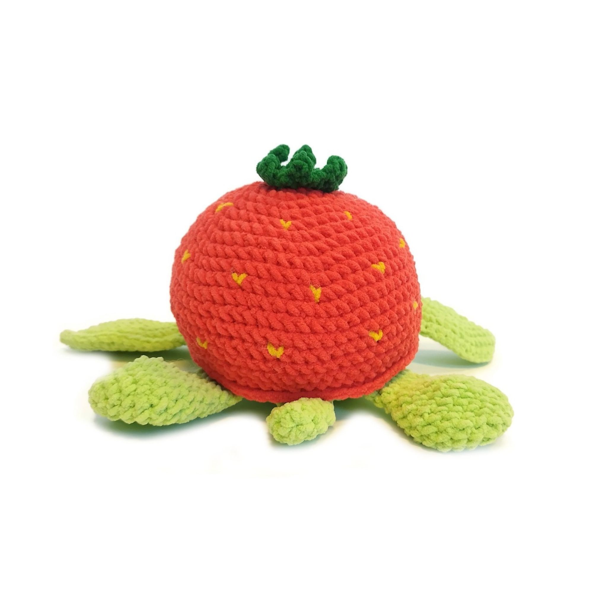 DIY kit Sköldpadda Turtellini Jordgubbe • Virkset gosedjur • DIY-kit • Crochetbykim