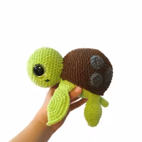 Amigurumi kit Sköldpadda Turtellini • Virkset gosedjur • DIY-kit • Crochetbykim